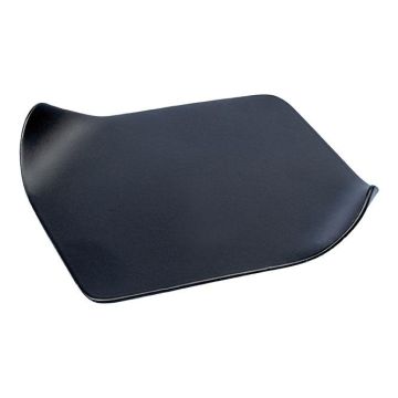 Rechteckiger Kerzenuntersetzer EMMELINE aus Metall, schwarz,12x9cm Rechteckiger Kerzenuntersetzer EMMELINE aus Metall, schwarz,12x9cm