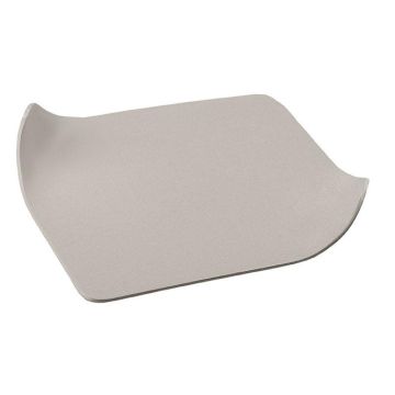 Rechteckiger Kerzenuntersetzer EMMELINE aus Metall, schlamm,12x9cm Rechteckiger Kerzenuntersetzer EMMELINE aus Metall, schlamm,12x9cm