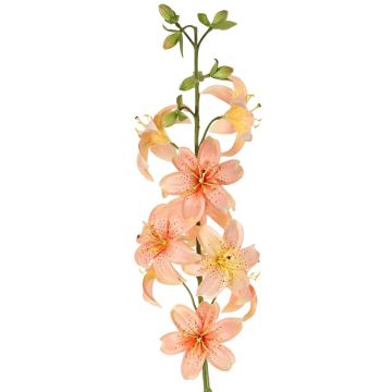 Lilie künstlich LABRICKA, rosa-gelb, 100cm, Ø9cm