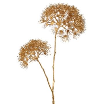 Bärenklau Zweig künstlich OTRIS, gold, 95cm, Ø15-20cm