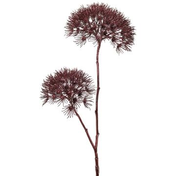 Bärenklau Zweig künstlich OTRIS, dunkelrot, 95cm, Ø15-20cm