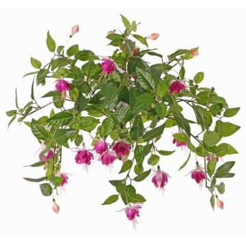 Künstliche Fuchsie KROUSIA, Steckstab, rosa-violett, 30cm, Ø5cm