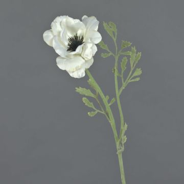 Künstliche Anemone OKAPI, weiß, 55cm, Ø10cm