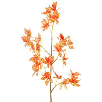 Odontoglossum Orchideenzweig künstlich BELANIA, orange-gelb, 75cm