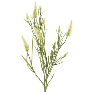 Dekozweig Klee künstlich EUTIN mit Blüten, weiß-grün, 80cm, Ø1,5-2cm