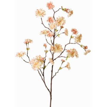 Künstlicher Zweig Zierpfirsich KENZUN, Blüten, pfirsich-rosa, 110cm, Ø2-6cm