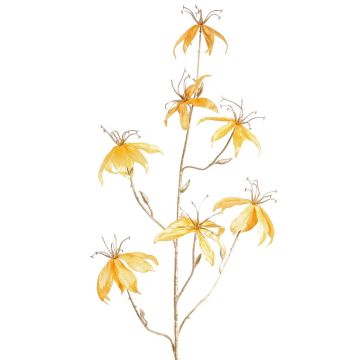 Samt Gloriosa Deko Zweig NESTOS, gelb-gold, 110cm