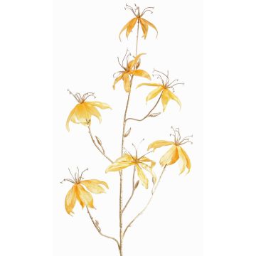Samt Gloriosa Deko Zweig NESTOS, gelb-gold, 110cm Samt Gloriosa Deko Zweig NESTOS, gelb-gold, 110cm