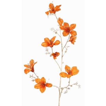 Samt Bauhinia Deko Zweig GAZERA, orange-gold, 115cm Samt Bauhinia Deko Zweig GAZERA, orange-gold, 115cm