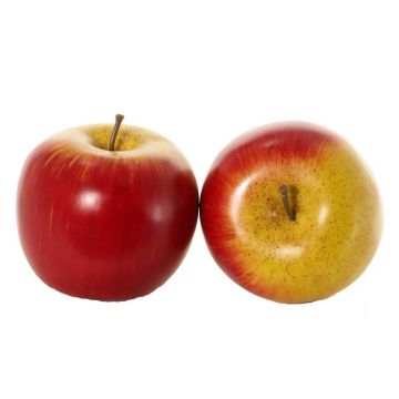 Deko Apfel ADALBERO, rot-gelb, Ø8cm