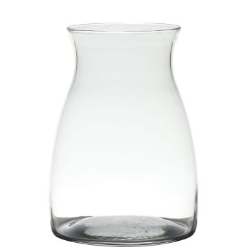 Vase für Blumen MAISIE, Glas, klar, 20cm, Ø14cm