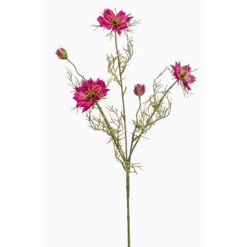 Dekozweig Schwarzkümmel JENNIE, pink, 70cm