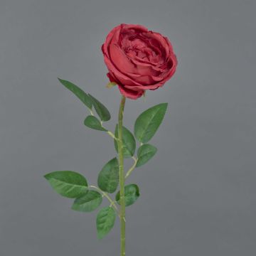 Kunstblume Rose THYRI, rot, 65cm, Ø10cm