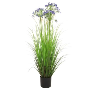 Kunstgras Agapanthus BIBIANKA, blau, 110cm