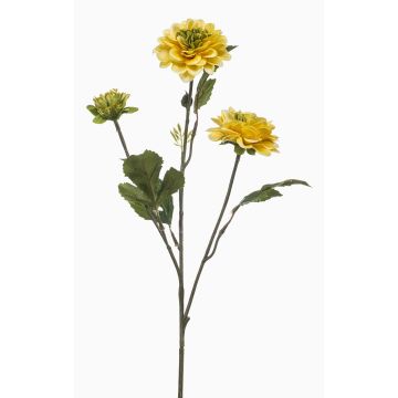 Künstlicher Zweig Dahlie BAKLOR, gelb, 60cm Künstlicher Zweig Dahlie BAKLOR, gelb, 60cm