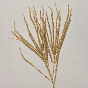 Künstlicher Zedernzweig THEOBALD, Glitzer, gold, 60cm