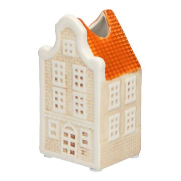Deko Haus Blumenvase HOMEN mit Motiv, Keramik, beige-orange, 6,5x5,5x12cm Deko Haus Blumenvase HOMEN mit Motiv, Keramik, beige-orange, 6,5x5,5x12cm