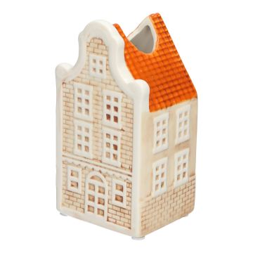Deko Haus Blumenvase HOMEN mit Motiv, Keramik, beige-orange, 8,8x7,5x16,3cm Deko Haus Blumenvase HOMEN mit Motiv, Keramik, beige-orange, 8,8x7,5x16,3cm