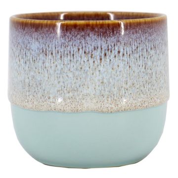 Keramiktopf ULMUS mit Farbverlauf, hellblau, 8cm, Ø8cm