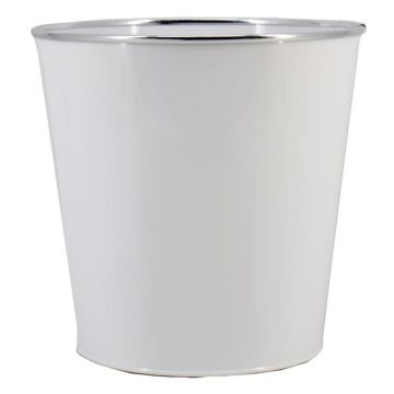 Zink Blumentopf FYNAS, weiß, 30cm, Ø30cm