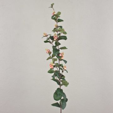 Künstliche Schneebeere Zweig NERINA mit Beeren, aprikose-rosa, 95cm