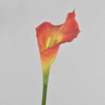 Künstliche Calla CRISTINA, orange, 100cm, 13x23cm