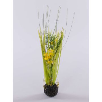 Kunstgras Milchstern MANFREDO, Erdball, gelb, 40cm
