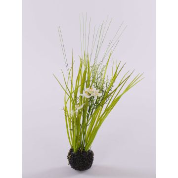 Kunstgras Milchstern MANFREDO, Erdball, weiß, 40cm