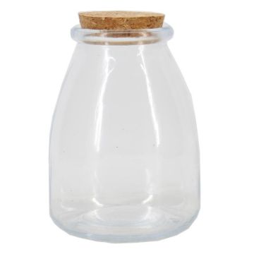 Aufbewahrungsglas DEKYS mit Korkdeckel, klar, 12cm, Ø9cm