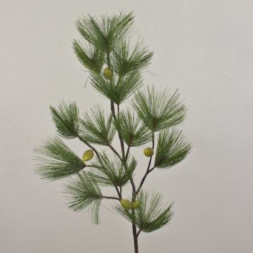 Kiefer Zweig künstlich ALKE mit Zapfen, 105cm Kiefer Zweig künstlich ALKE mit Zapfen, 105cm