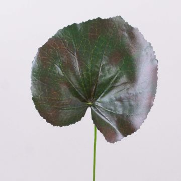 Geranien Kunstblumenblatt HEIDEGARD, grün-rot, 38cm, Ø14cm