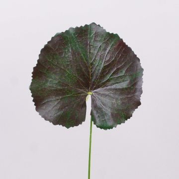 Geranien Kunstblumenblatt HEIDEGARD, grün-rot, 38cm, Ø13cm