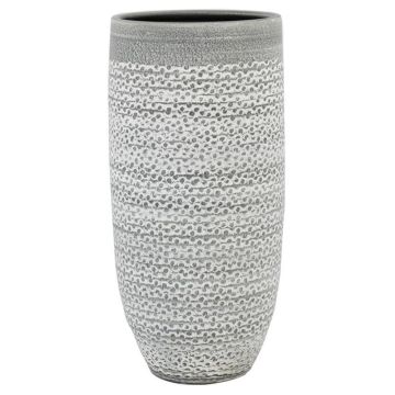 Keramik Pflanzvase DOMANO, gesprenkelt, grau, 35cm, Ø19cm Keramik Pflanzvase DOMANO, gesprenkelt, grau, 35cm, Ø19cm