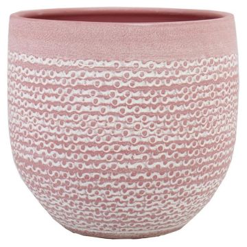Keramik Pflanztopf DOMANO, gesprenkelt, rosa, 32cm, Ø35cm Keramik Pflanztopf DOMANO, gesprenkelt, rosa, 32cm, Ø35cm