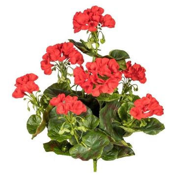 Deko Blume Geranie DOLKREN, Steckstab, crossdoor, rot, 40cm