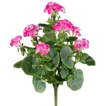 Deko Blume Geranie DOLKREN, Steckstab, crossdoor, pink, 40cm