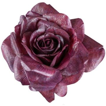 Deko Blüte Rose ZINTOR, dunkelrot, Ø18cm