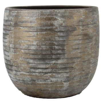 Keramik Übertopf, braun, 45cm, Ø49cm