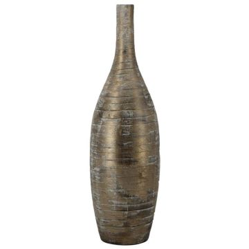 Keramik Dekoflasche RODYN mit Rillen, Farbverlauf, braun, 80cm, Ø23cm Keramik Dekoflasche RODYN mit Rillen, Farbverlauf, braun, 80cm, Ø23cm