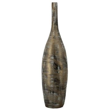 Keramik Dekoflasche RODYN mit Rillen, Farbverlauf, braun, 120cm, Ø29cm Keramik Dekoflasche RODYN mit Rillen, Farbverlauf, braun, 120cm, Ø29cm