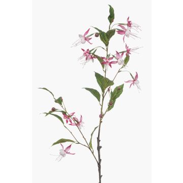 Deko Zweig Fuchsie FROWEL, rosa-weiß, 95cm