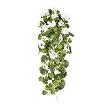 Deko Blume Geranien Hänger DOLKREN, Steckstab, crossdoor, weiß, 80cm