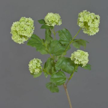 Kunstzweig Schneeball JIVA, hellgrün, 60cm, Ø4-7cm