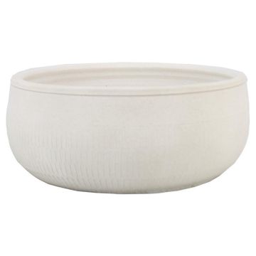 Keramik Schale, creme, 15cm, Ø34cm