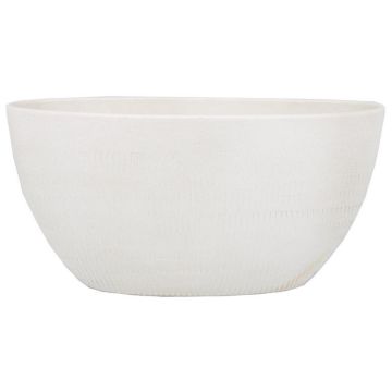 Keramik Schale, creme, 25cm, Ø49cm