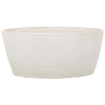Keramik Schale, creme, 15cm, Ø33cm
