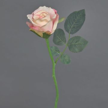 Künstliche Rose ELLI, rosa, 30cm, Ø6,5cm