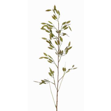 Künstliches Plattährengras GENNA mit Ähren, grün-gelb, 100cm