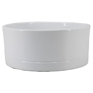 Blumenschale LUXAM, Keramik, weiß, 10,5cm, Ø22,5cm Blumenschale LUXAM, Keramik, weiß, 10,5cm, Ø22,5cm