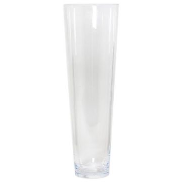 Konische Boden Vase AMNA OCEAN aus Glas, recycelt, klar, 50cm, Ø15cm Konische Boden Vase AMNA OCEAN aus Glas, recycelt, klar, 50cm, Ø15cm